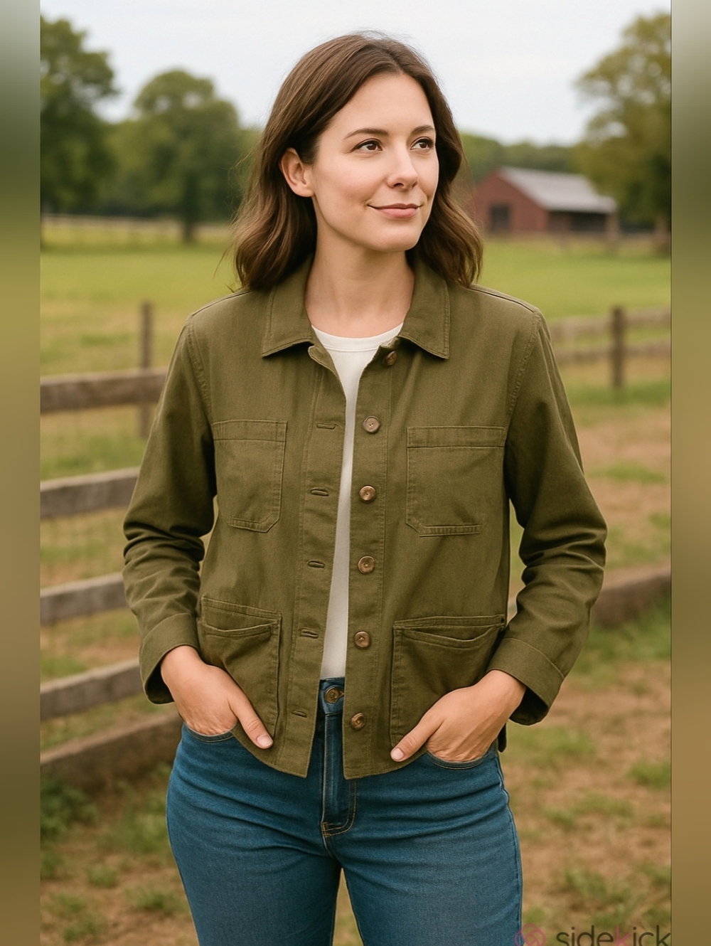 Lucky Brand Olive Green Utility Jacket